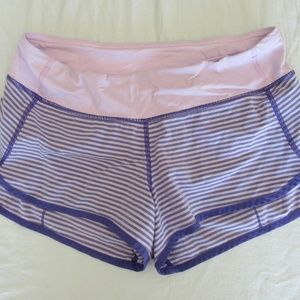 Lululemon Speed Shorts, Size 6